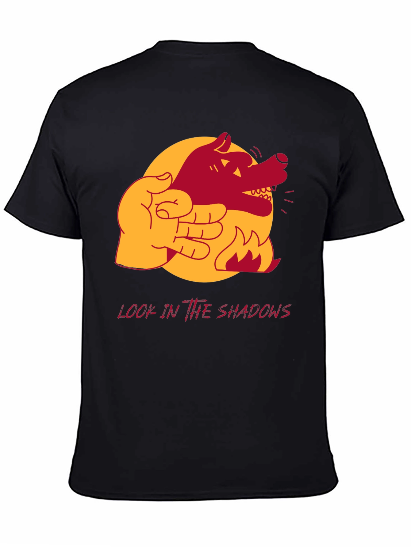 Shadow Wolf Hand Puppet Graphic Tee