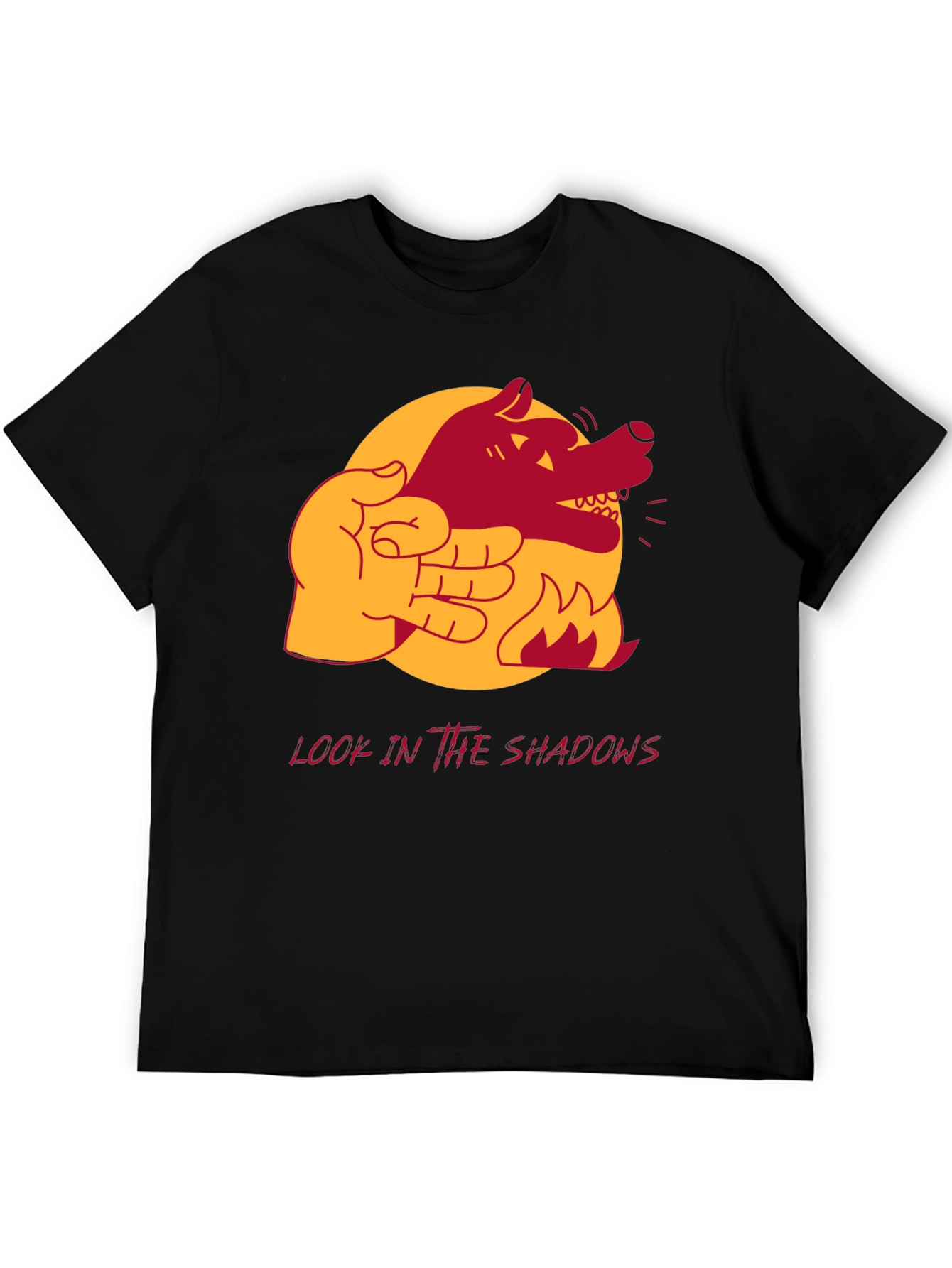 Shadow Wolf Hand Puppet Graphic Tee