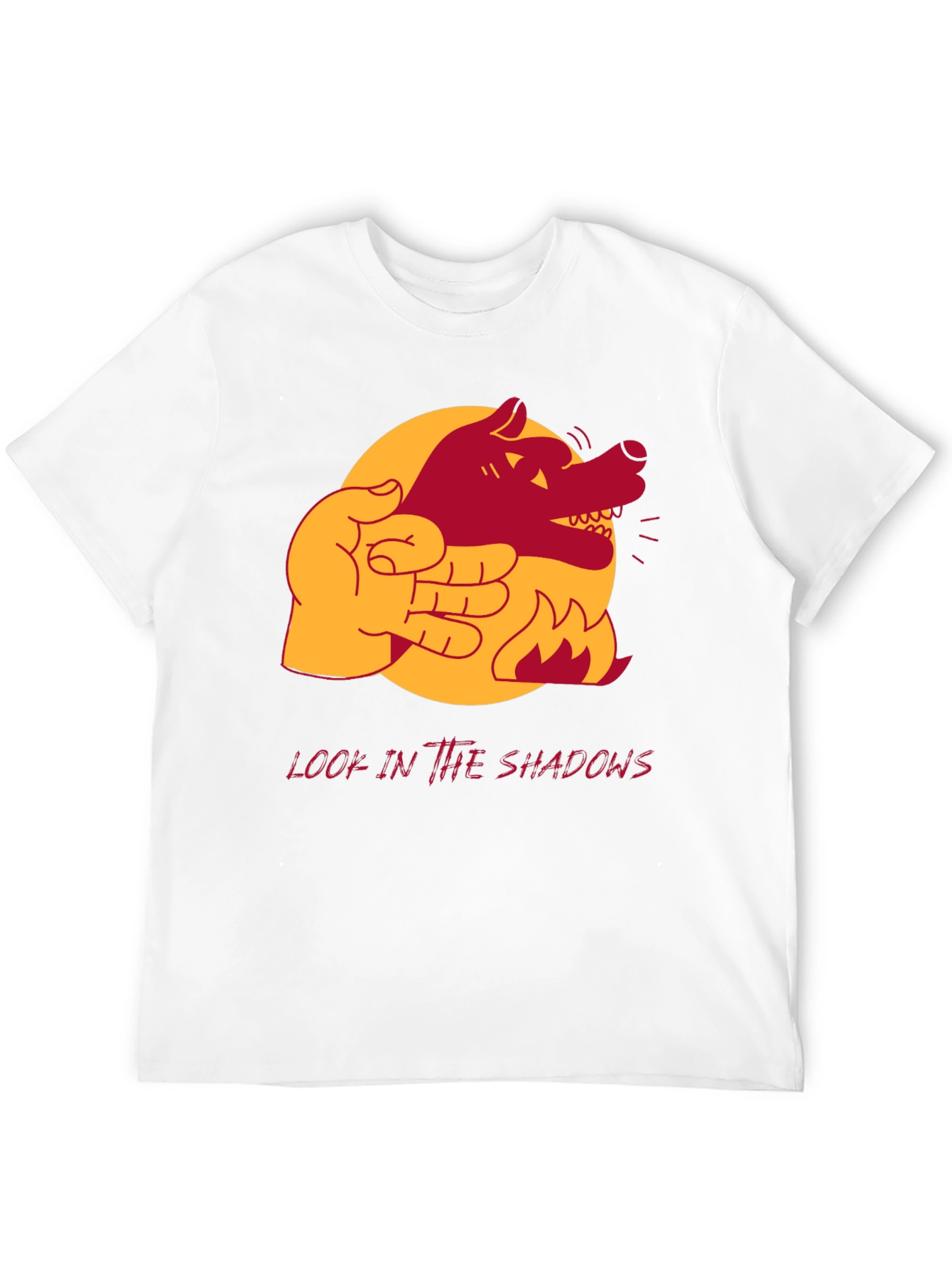 Shadow Wolf Hand Puppet Graphic Tee