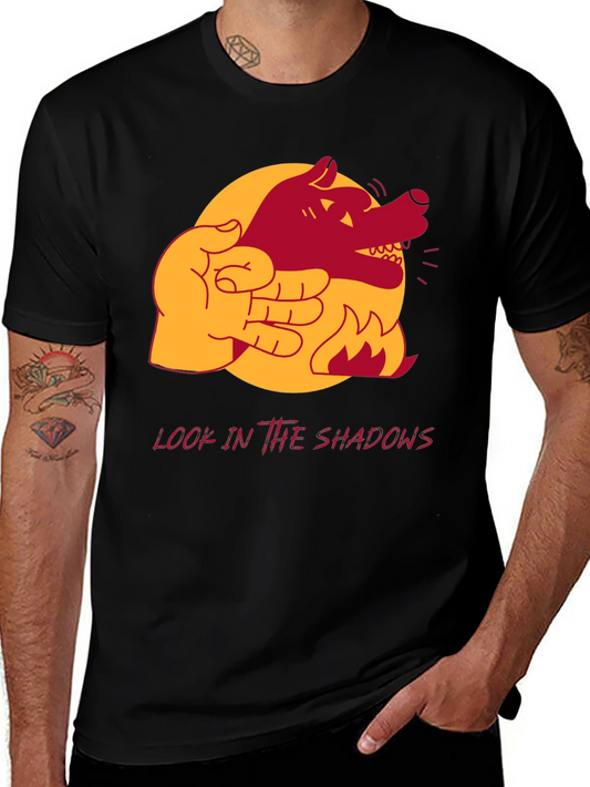 Shadow Wolf Hand Puppet Graphic Tee