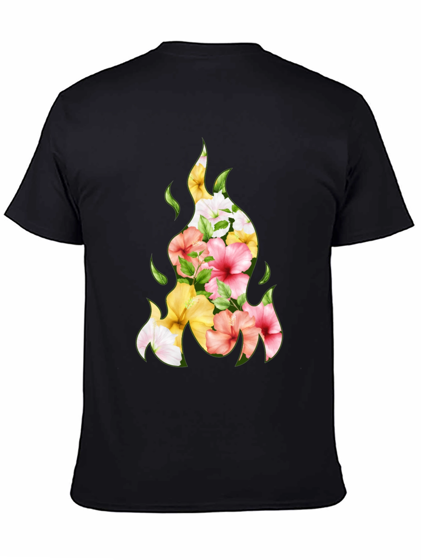 Floral Fire T-Shirt - Unique Graphic Tee