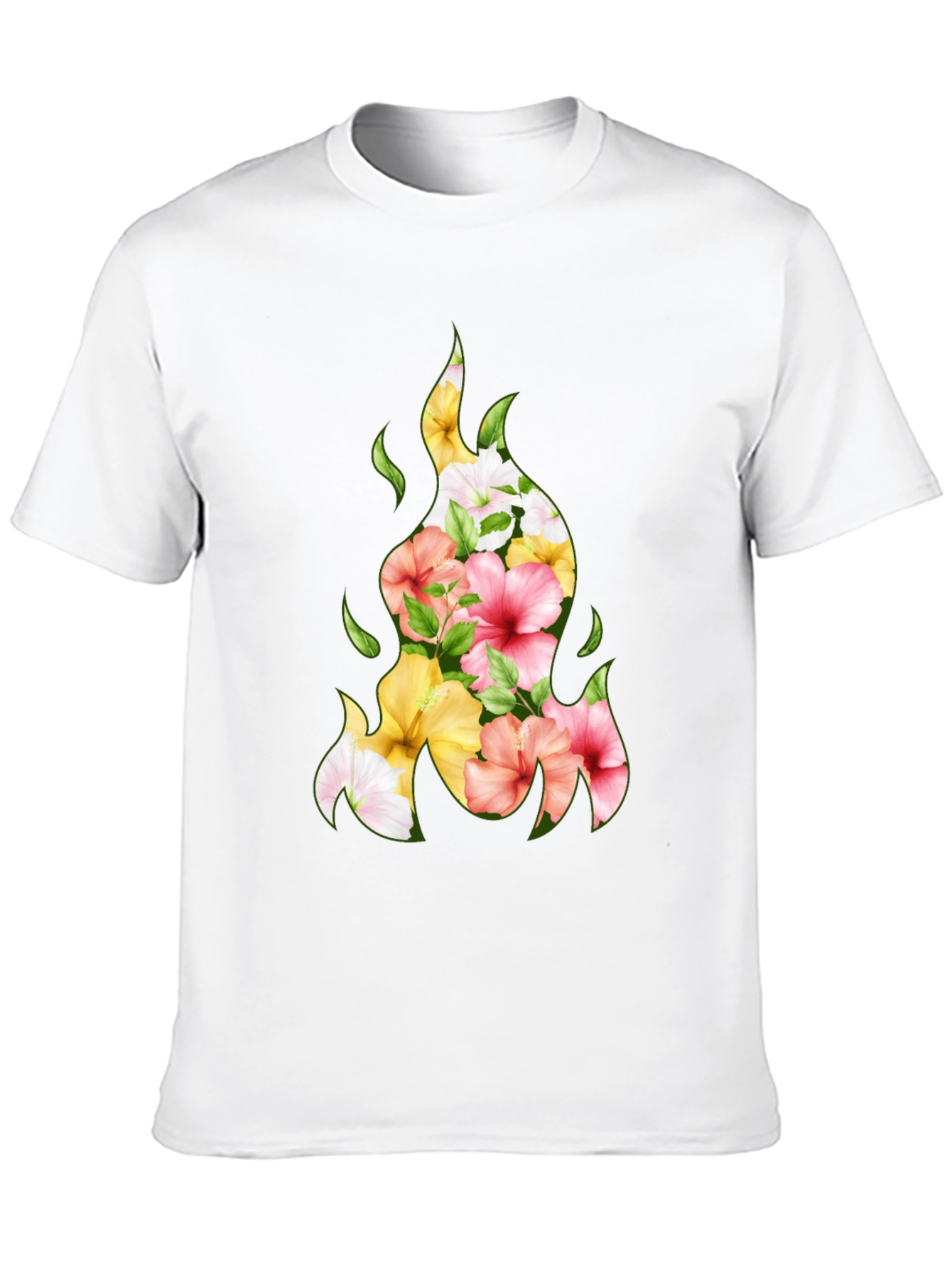 Floral Fire T-Shirt - Unique Graphic Tee
