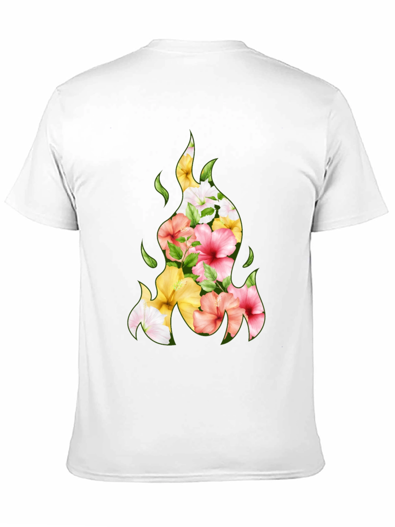 Floral Fire T-Shirt - Unique Graphic Tee