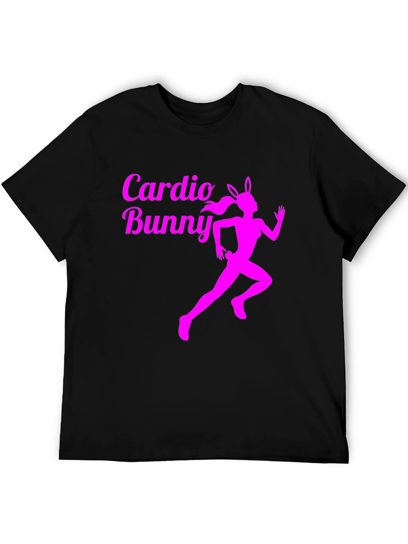 Cardio Bunny Black T-Shirt Fitness Run