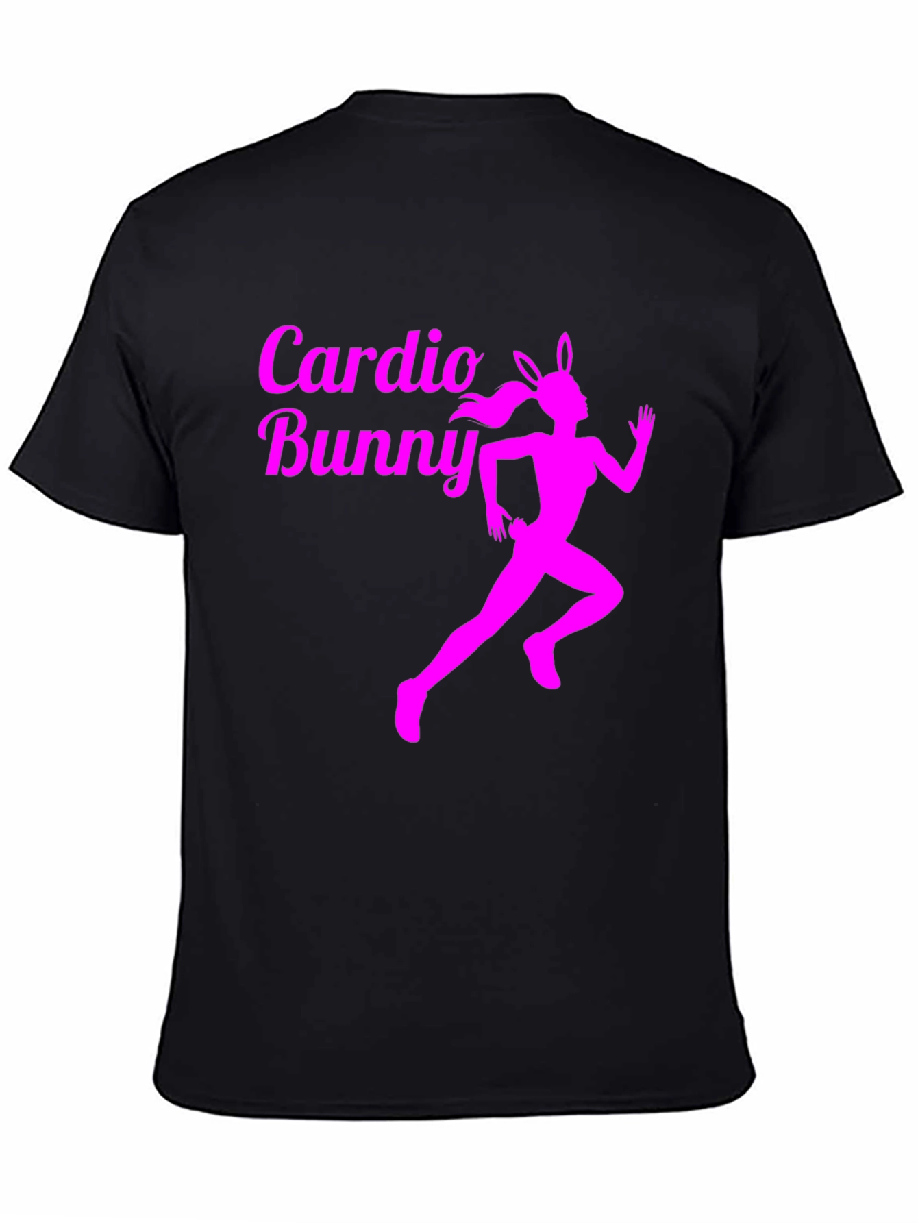 Cardio Bunny Black T-Shirt Fitness Run