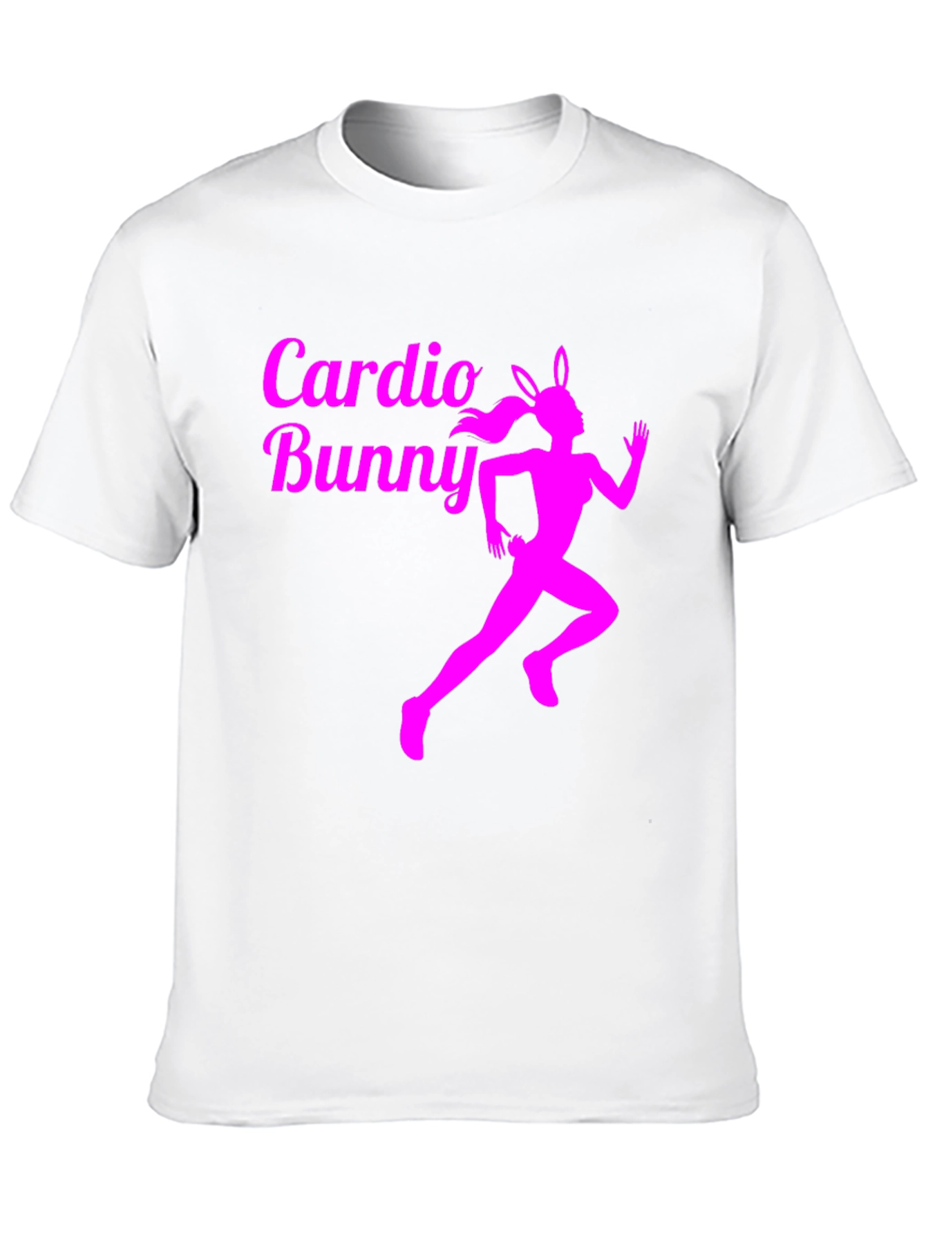 Cardio Bunny Black T-Shirt Fitness Run