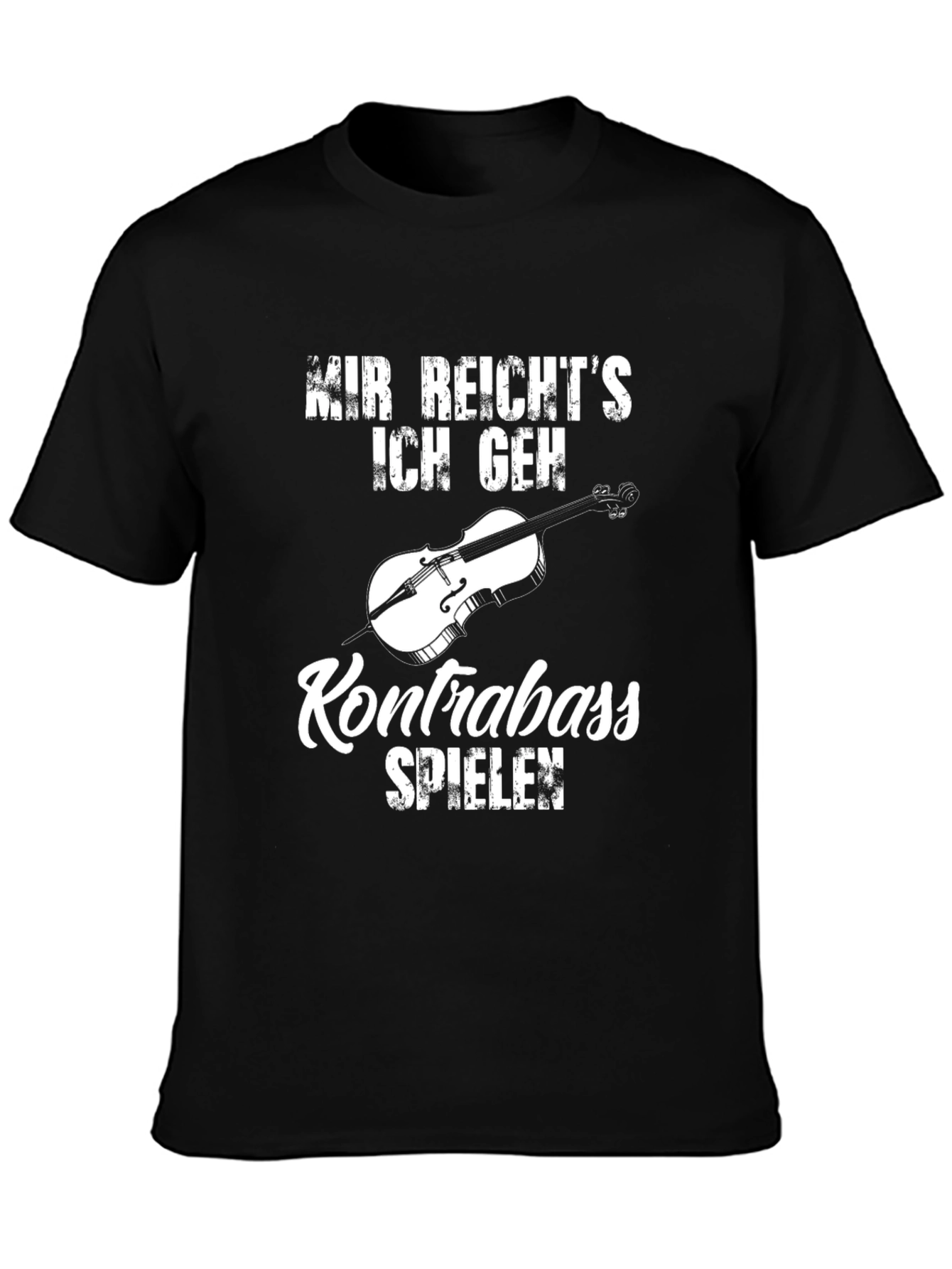 Kontrabass Musician T-Shirt - Black