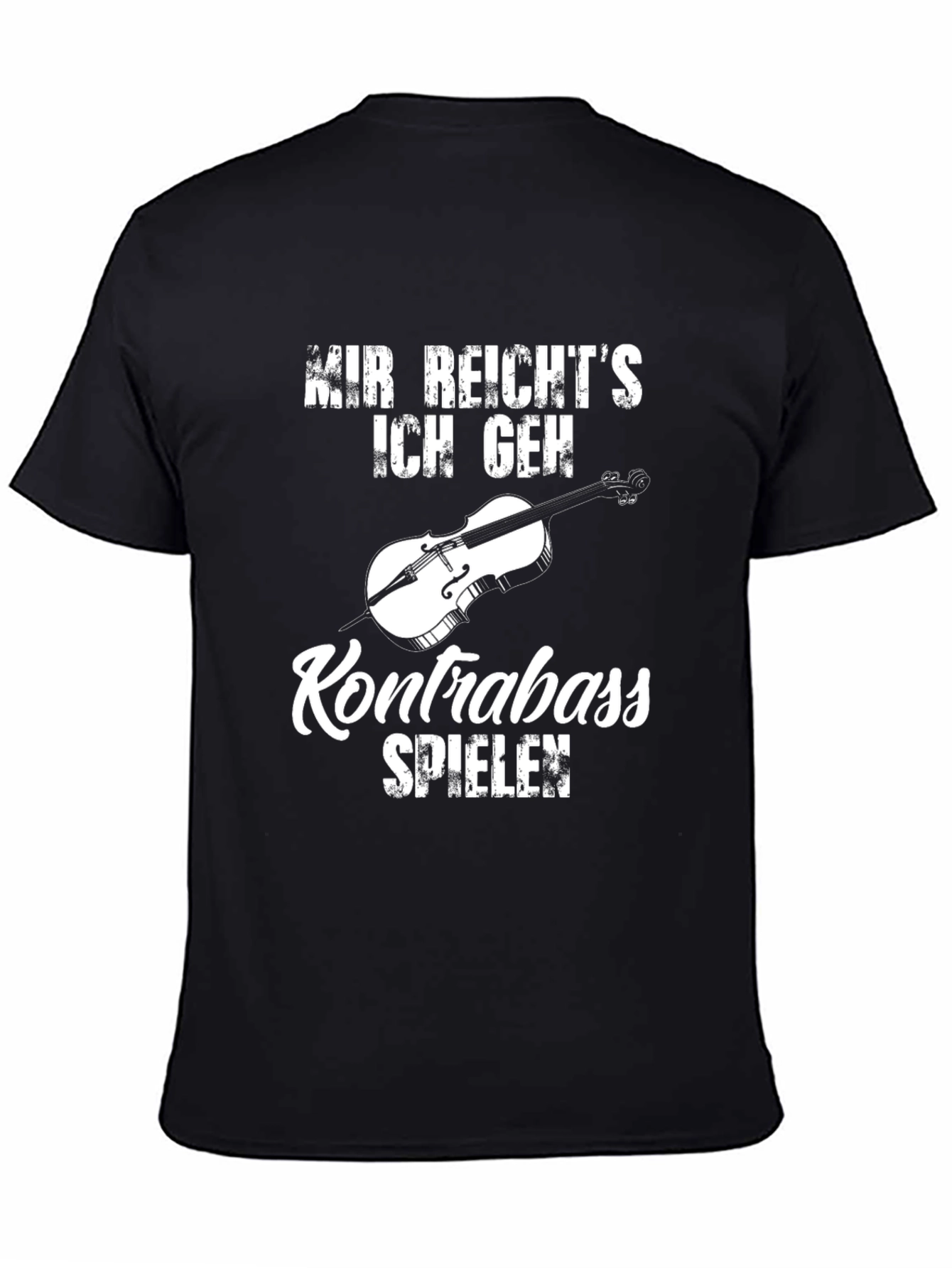 Kontrabass Musician T-Shirt - Black