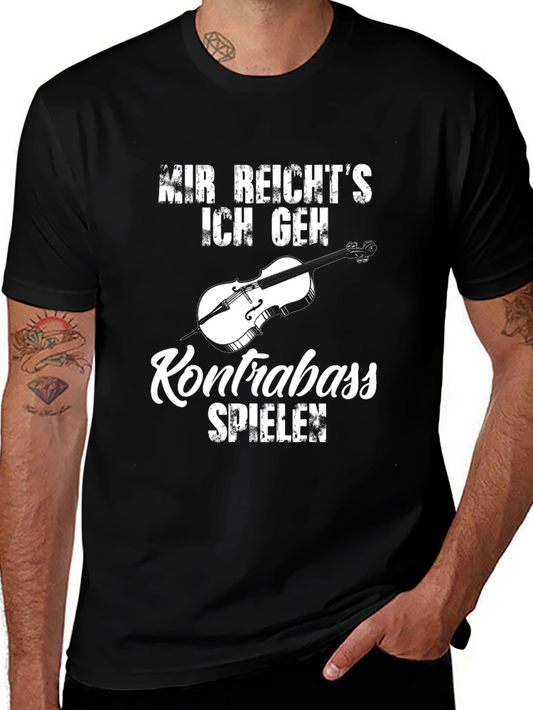 Kontrabass Musician T-Shirt - Black