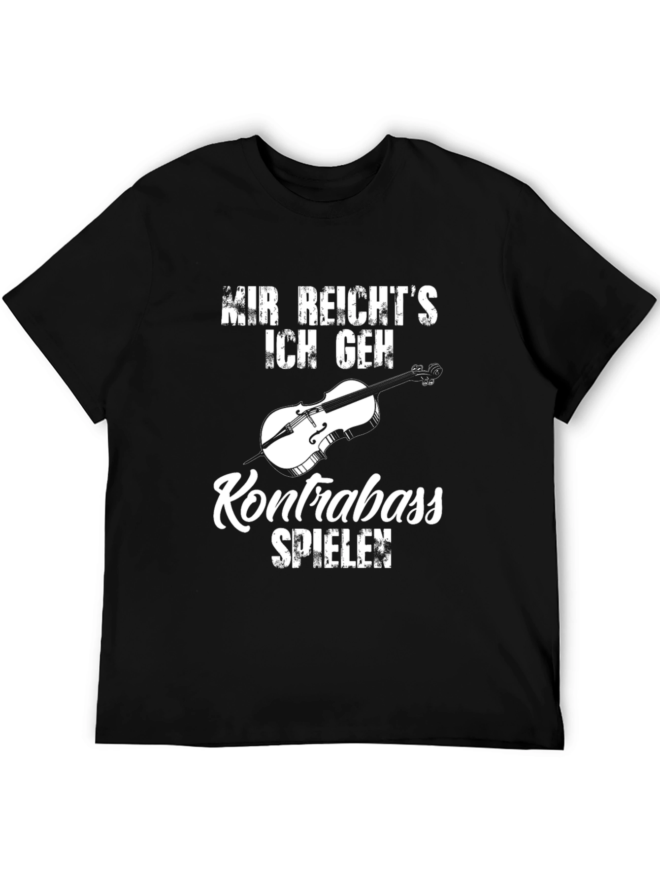 Kontrabass Musician T-Shirt - Black