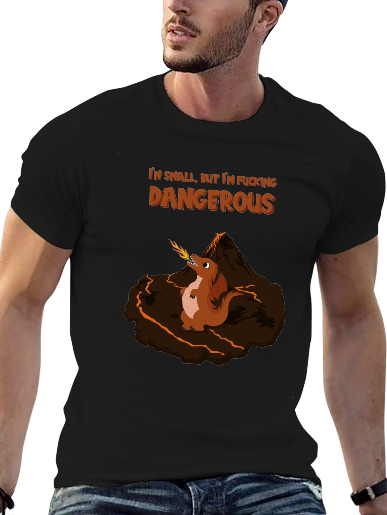 Small But Dangerous Funny Graphic Tee