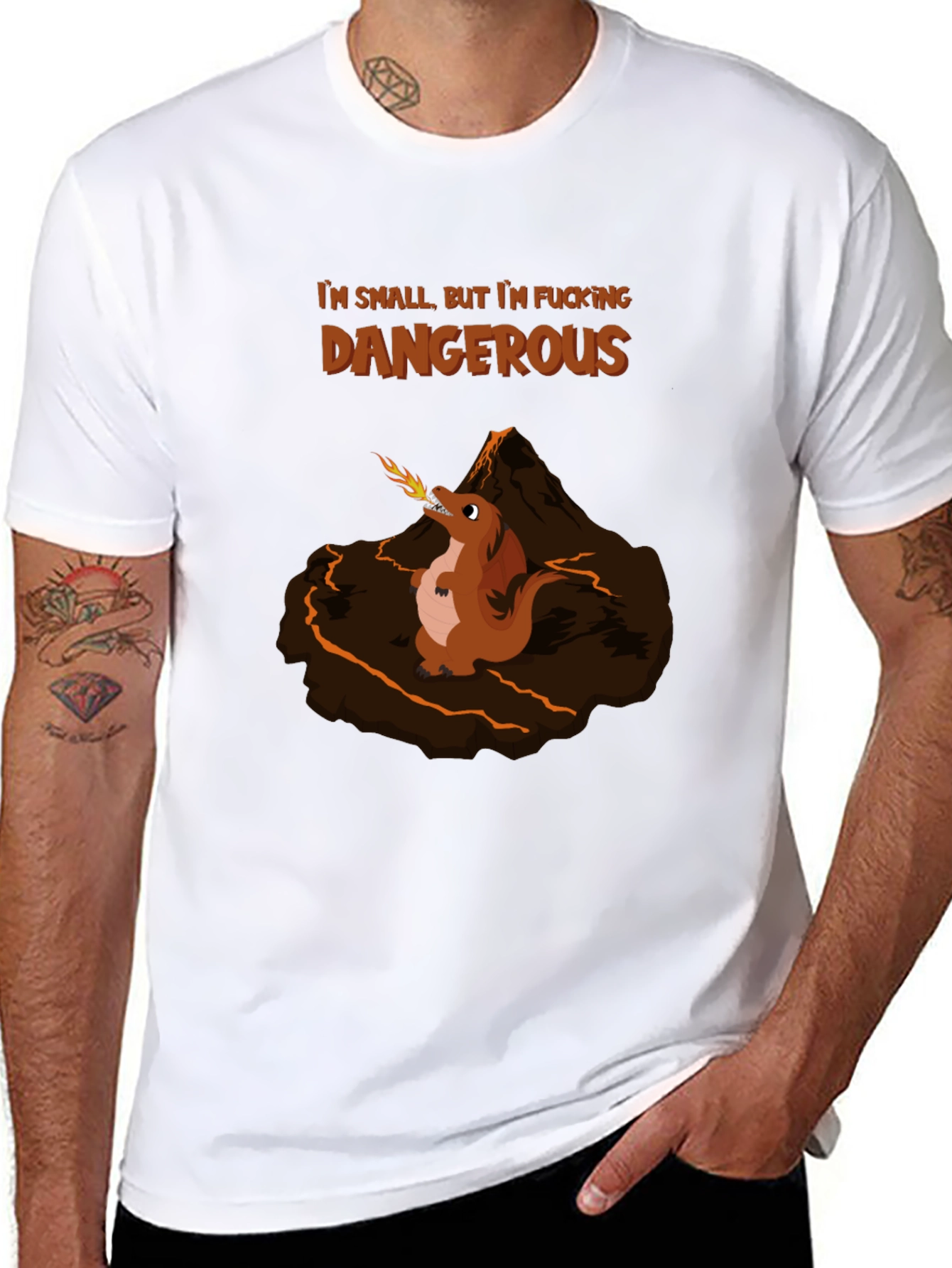 Small But Dangerous Funny Graphic Tee
