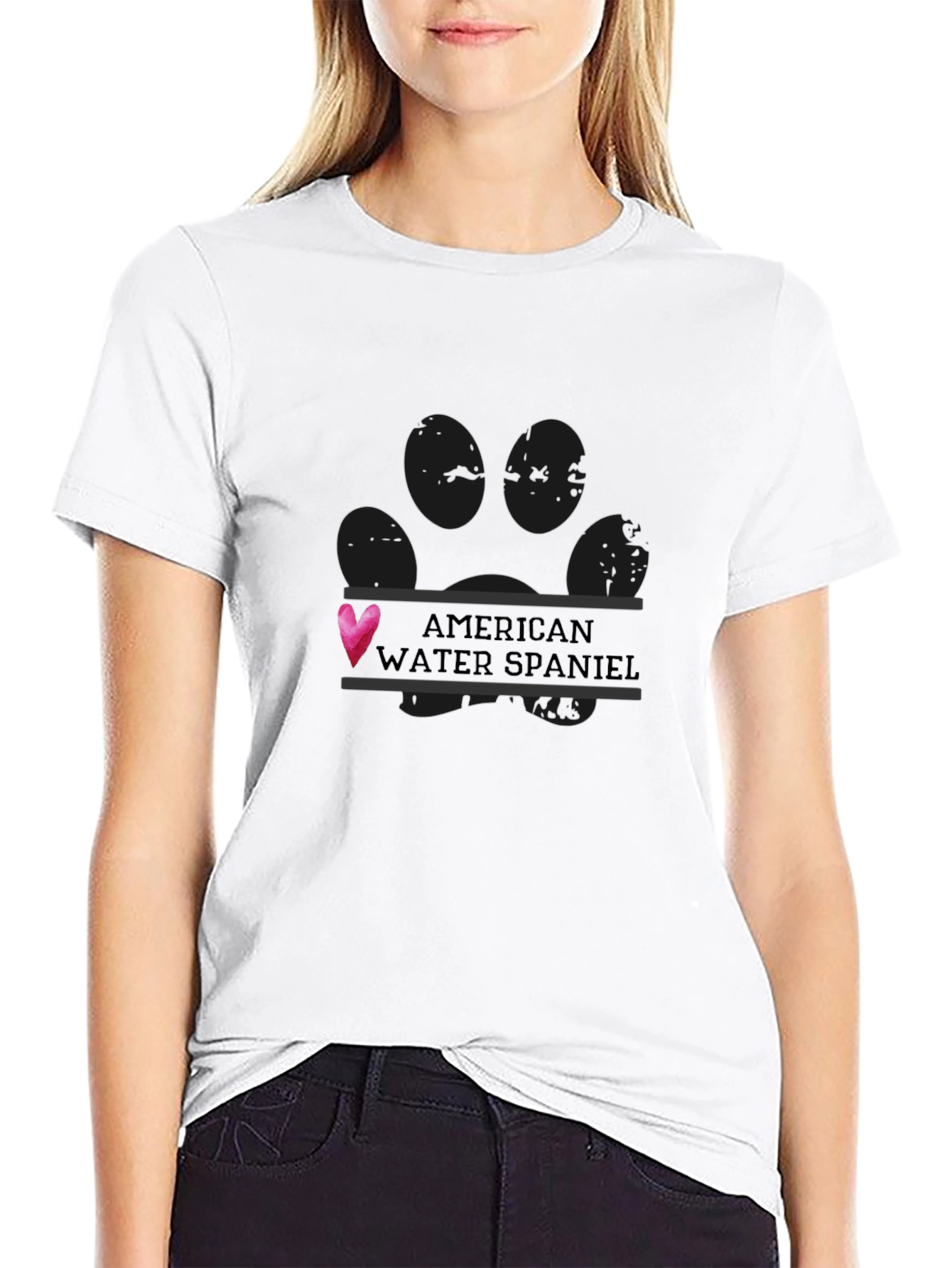 American Water Spaniel Love T-Shirt – Cute Dog Lover Tee