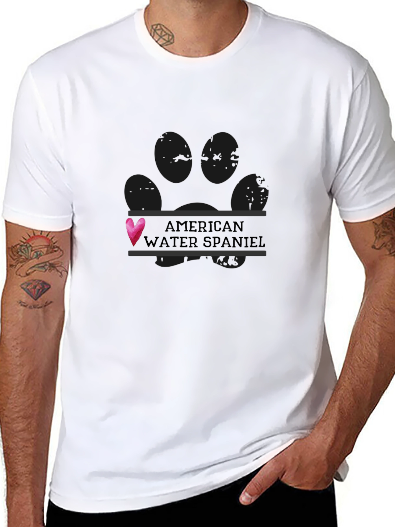 American Water Spaniel Love T-Shirt – Cute Dog Lover Tee