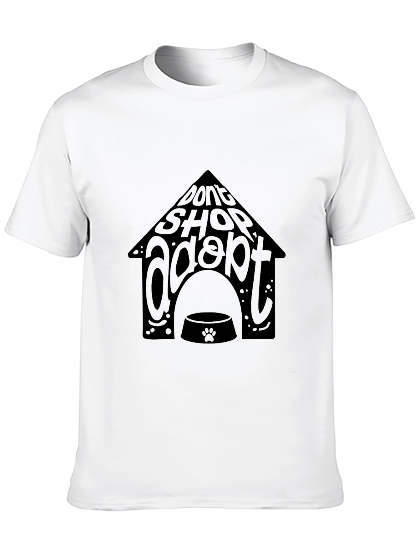 Adopt Don’t Shop T-Shirt – Dog Rescue Tee | Gift for Dog Lovers | Soft Cotton Shirt | Buy 2 Save Shipping