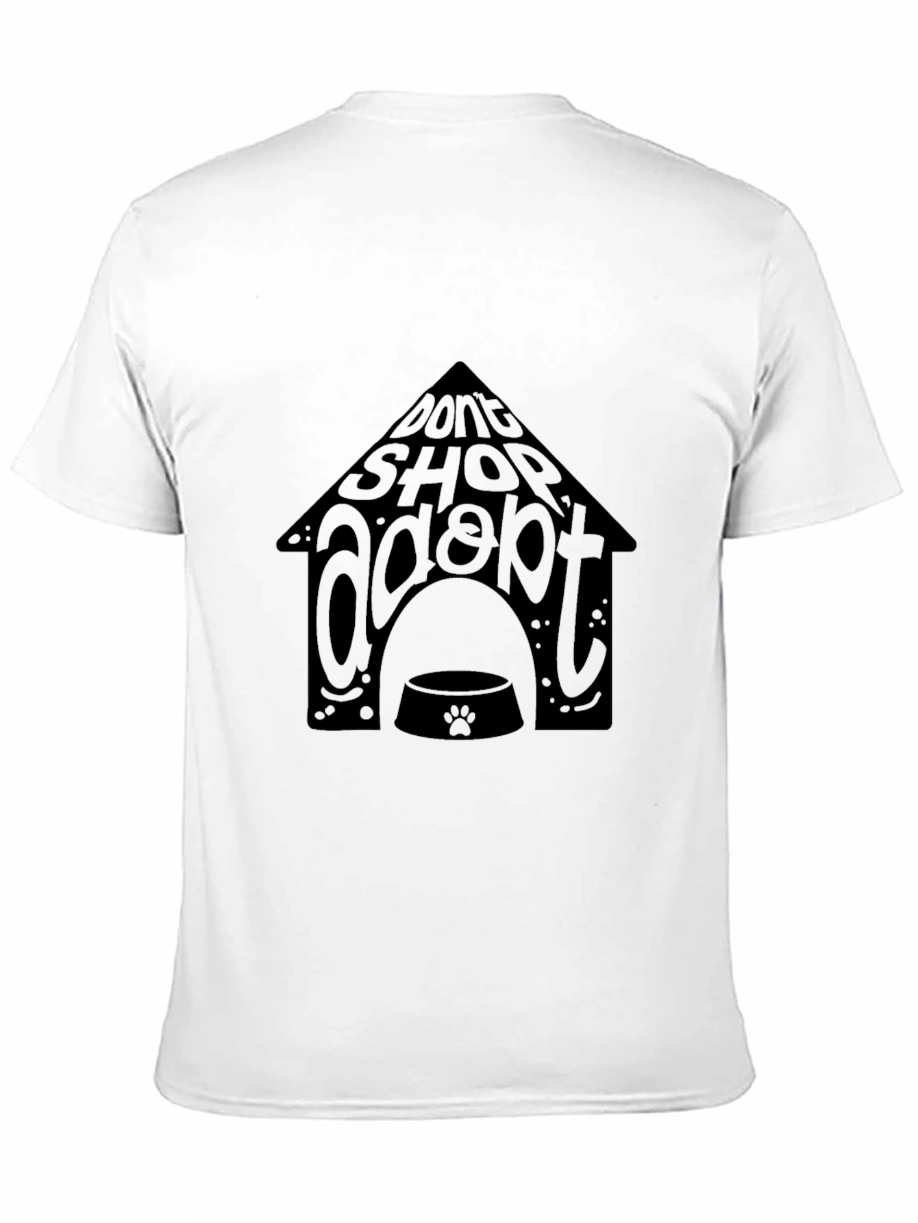 Adopt Don’t Shop T-Shirt – Dog Rescue Tee | Gift for Dog Lovers | Soft Cotton Shirt | Buy 2 Save Shipping