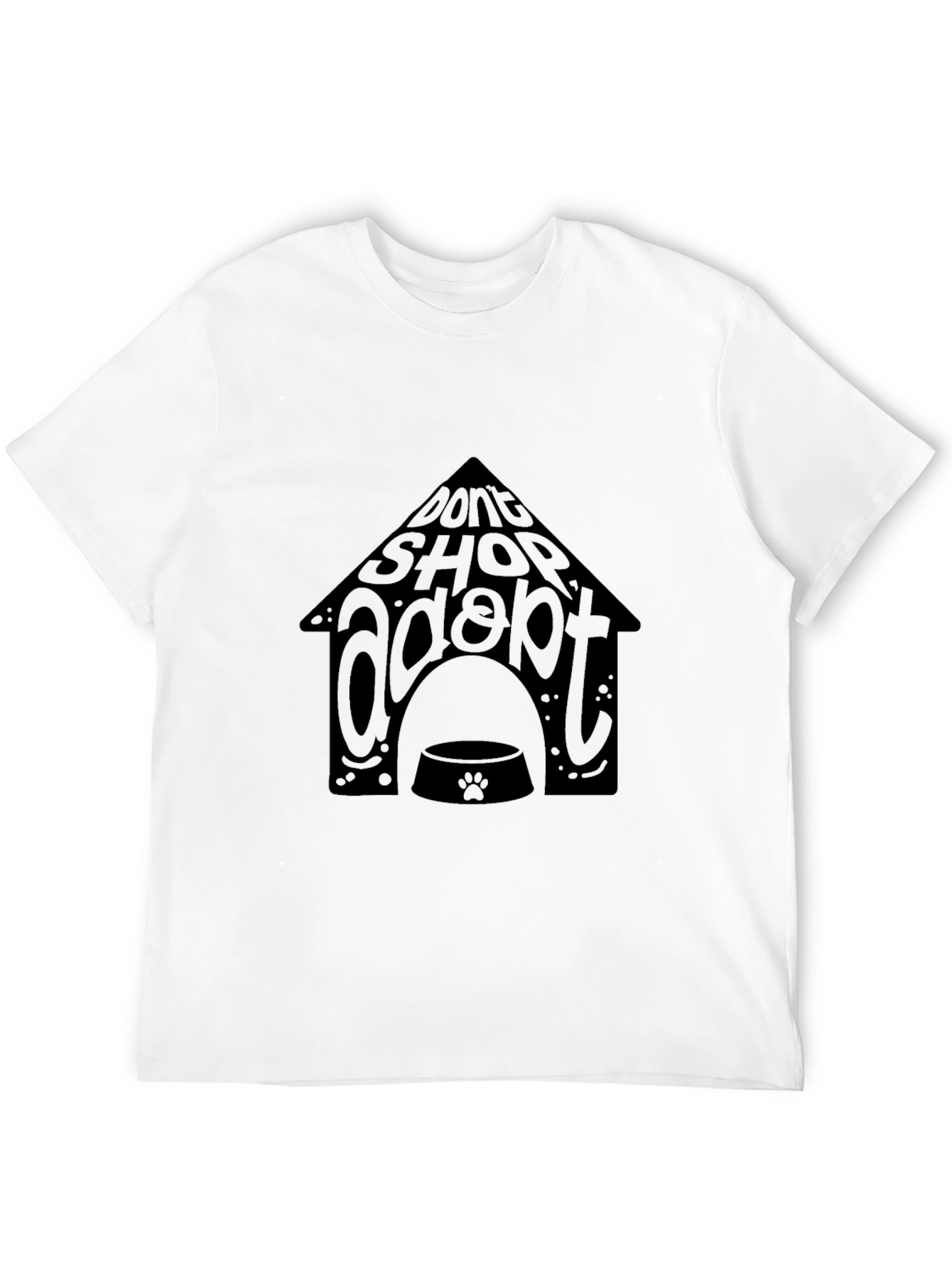 Adopt Don’t Shop T-Shirt – Dog Rescue Tee | Gift for Dog Lovers | Soft Cotton Shirt | Buy 2 Save Shipping
