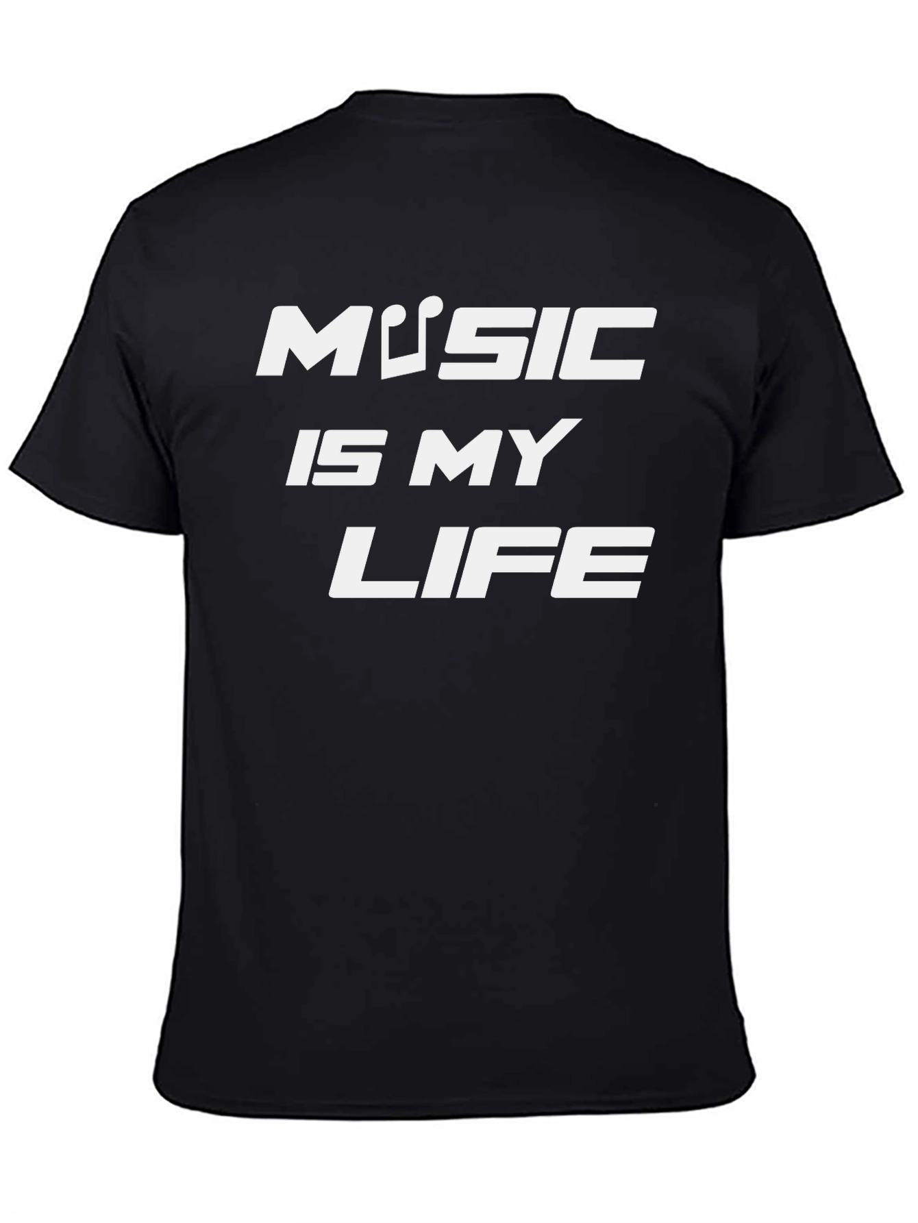 Music is My Life T-Shirt - Black Graphic Tee