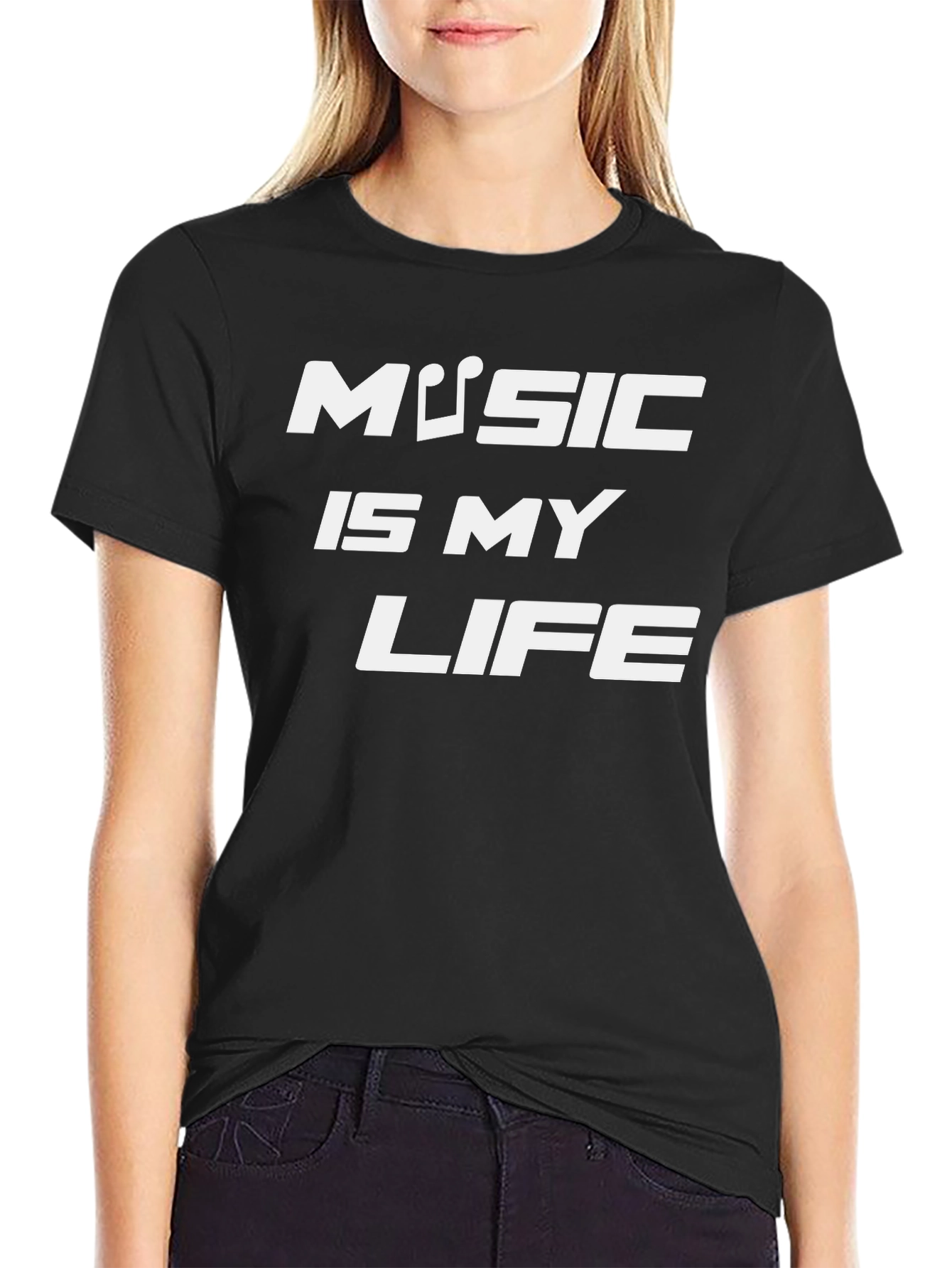 Music is My Life T-Shirt - Black Graphic Tee