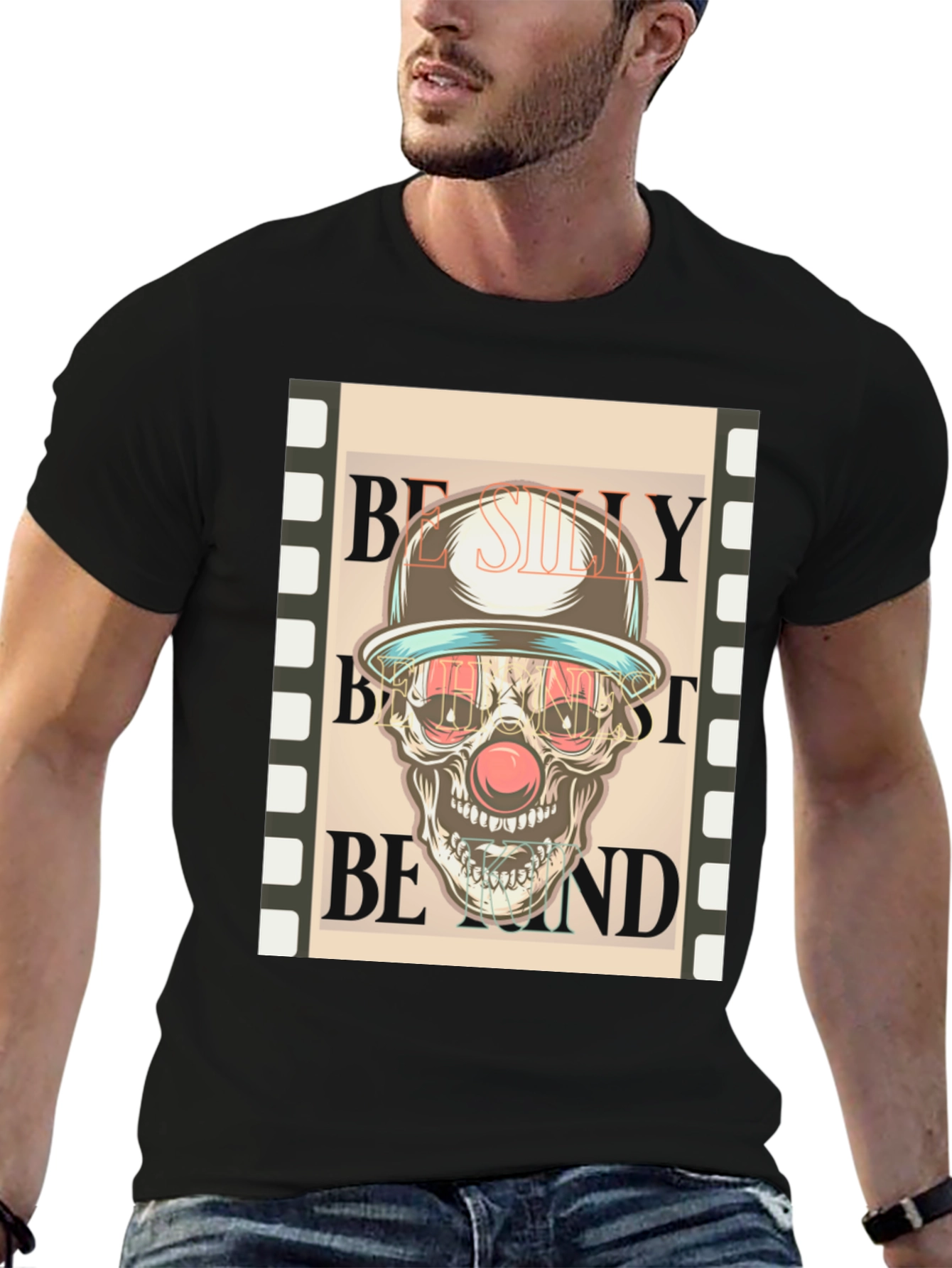 Skull Clown Graphic Tee - Dark Humor Fashion