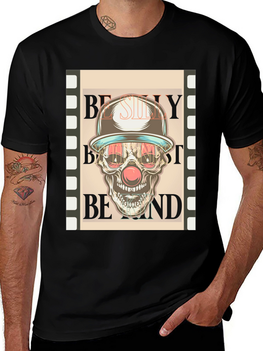 Skull Clown Graphic Tee - Dark Humor Fashion