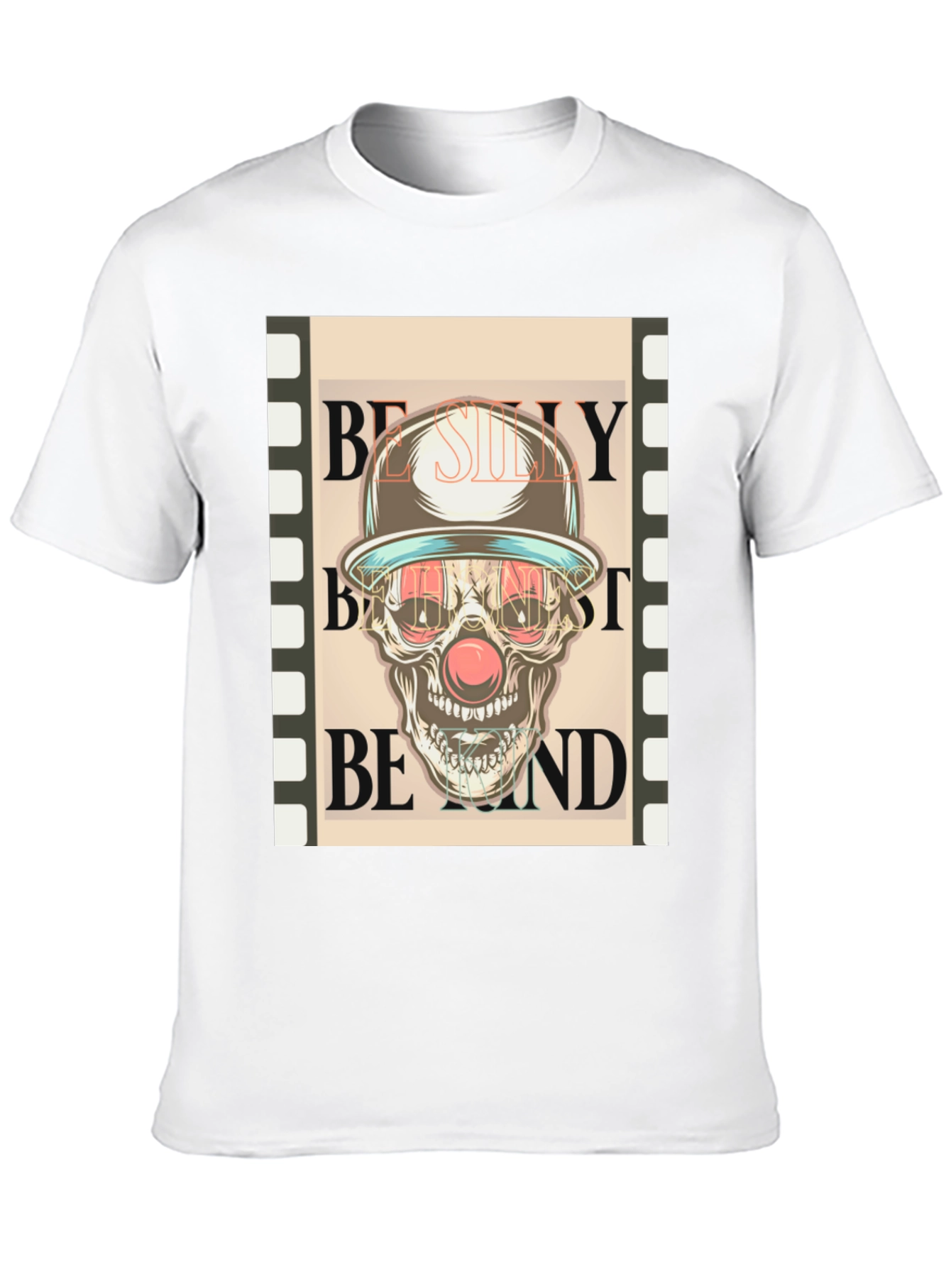 Skull Clown Graphic Tee - Dark Humor Fashion