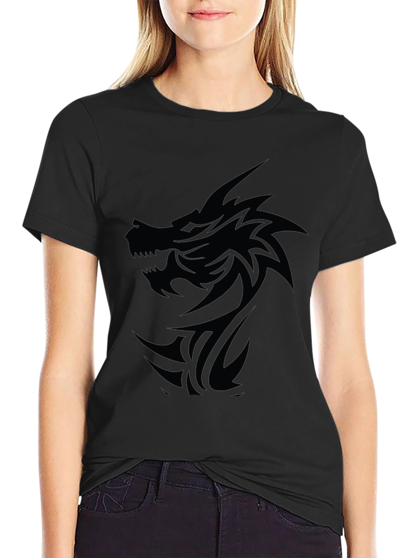 Black Dragon Graphic Tee - Mens Casual Shirt