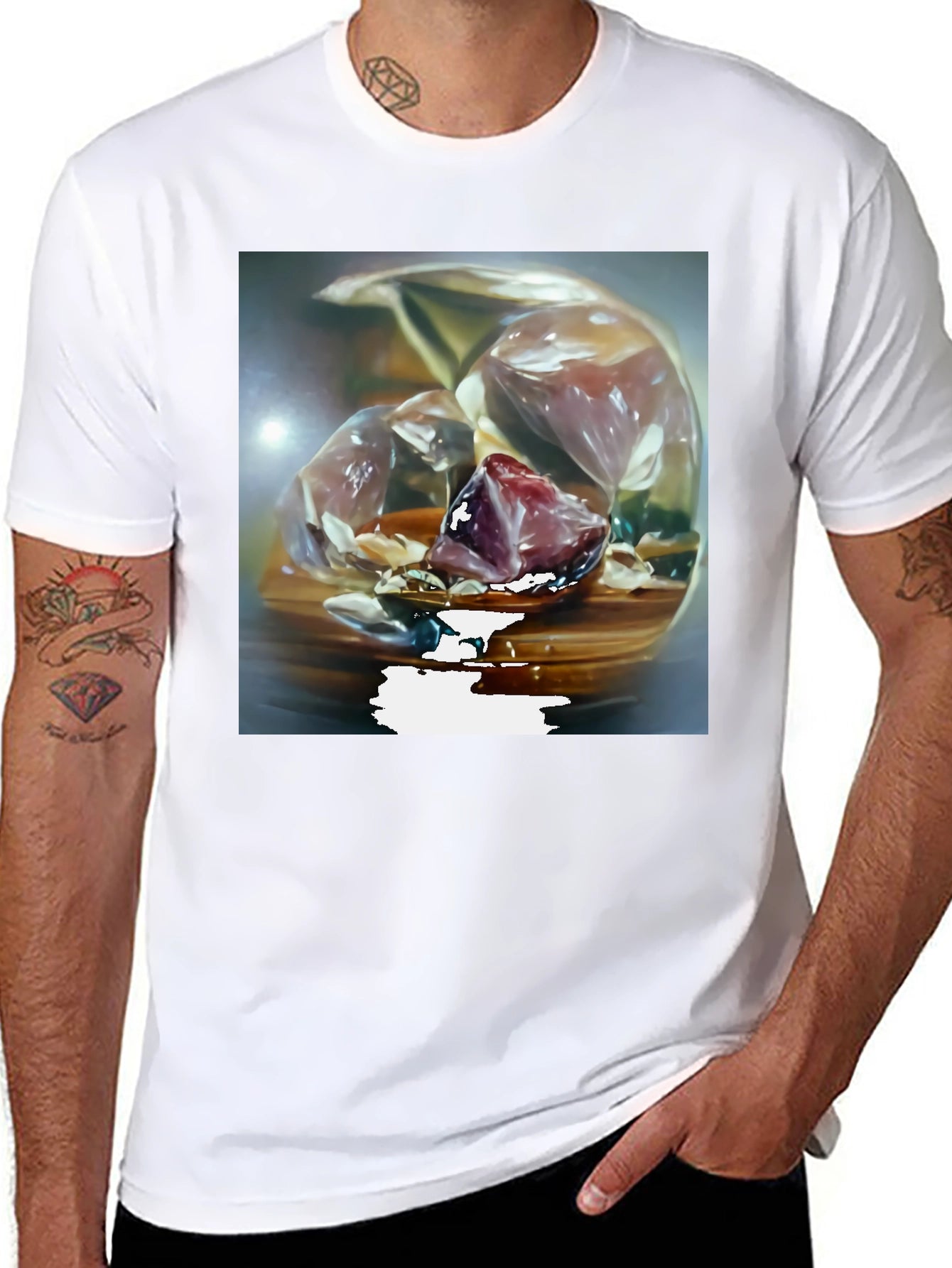Abstract Food Art T-Shirt