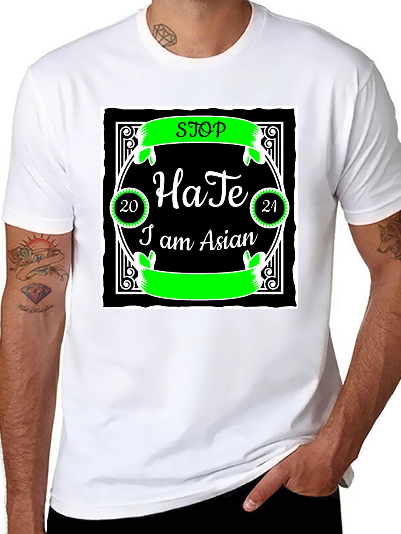 Stop Hate I am Asian T-Shirt