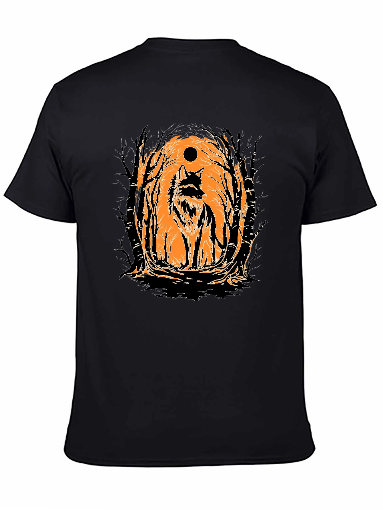 Wolf Moon Graphic Tee - Black T-Shirt