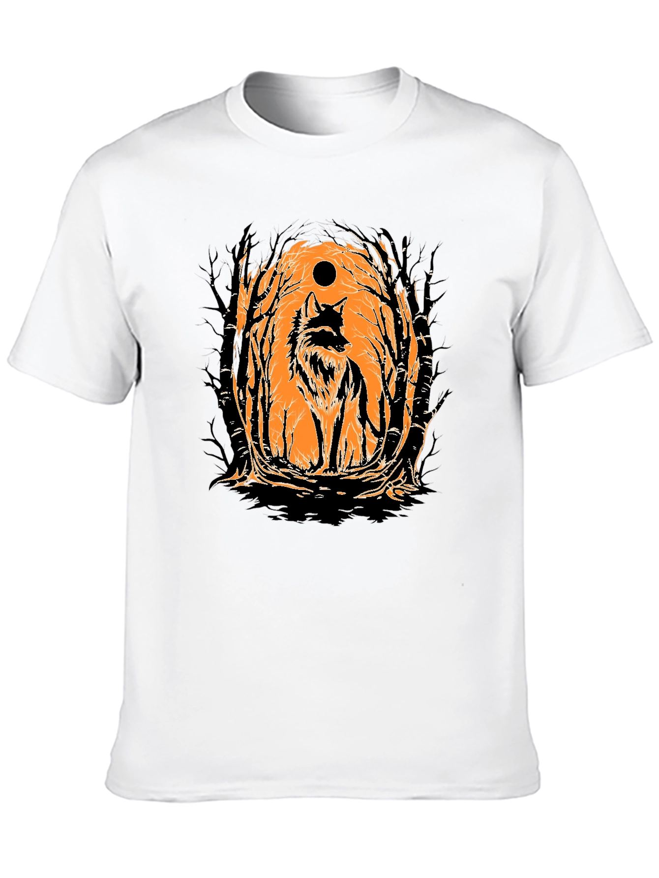 Wolf Moon Graphic Tee - Black T-Shirt