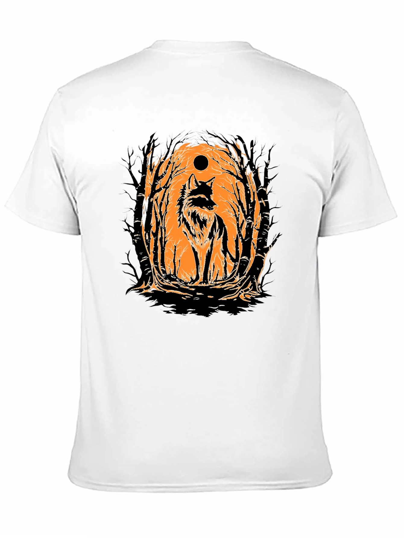 Wolf Moon Graphic Tee - Black T-Shirt