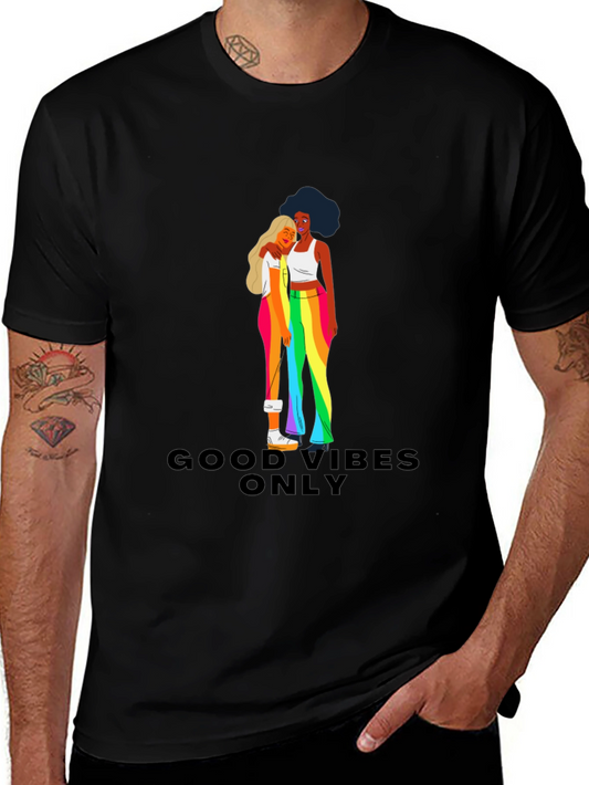 Good Vibes Only Pride Graphic Tee
