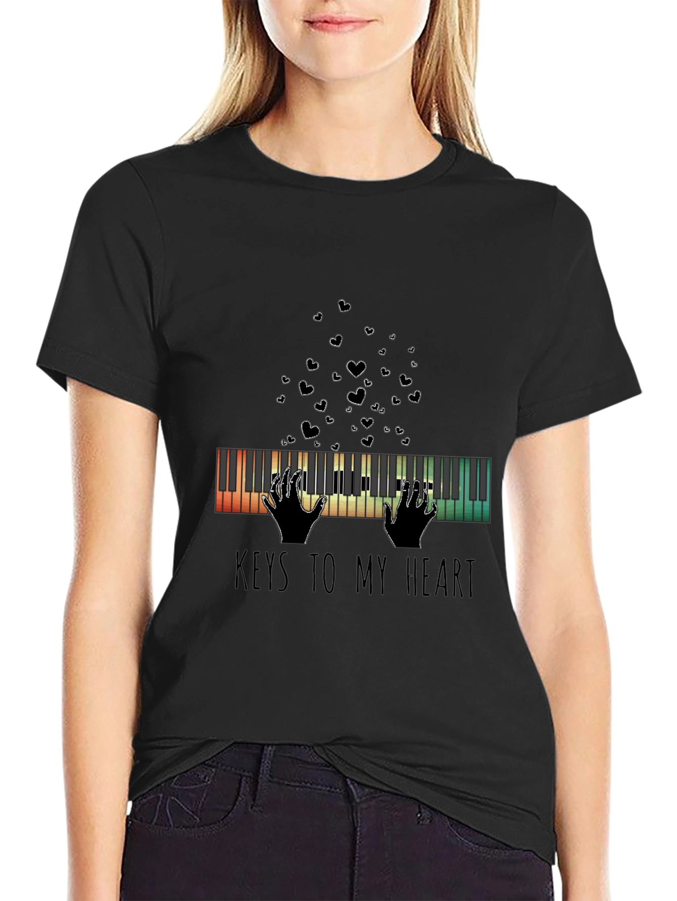 Musical Heartbeat Black Tee