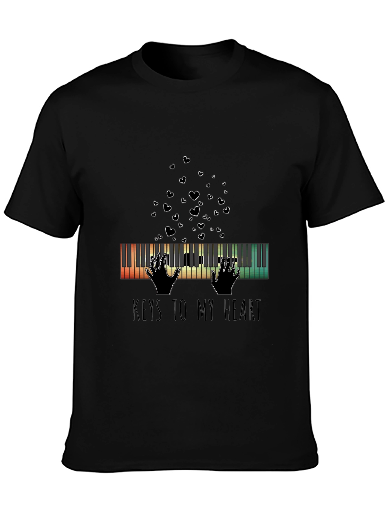 Musical Heartbeat Black Tee