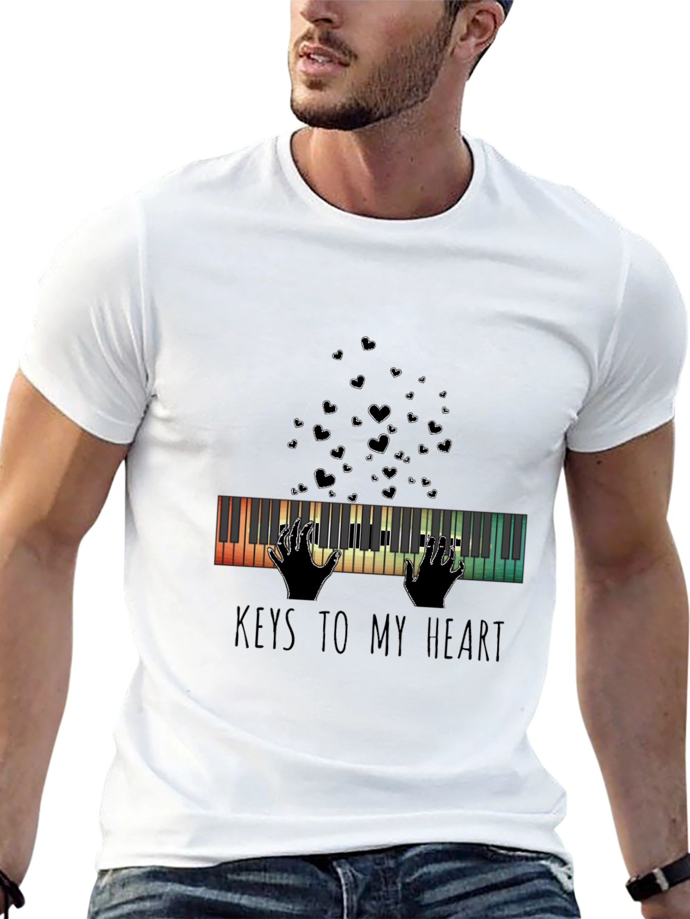 Musical Heartbeat Black Tee