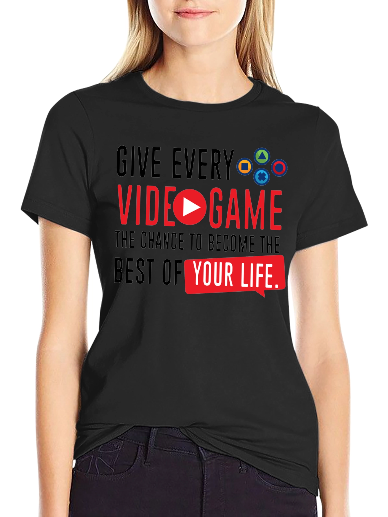 Gamers Choice: Video Game Life Black T-Shirt