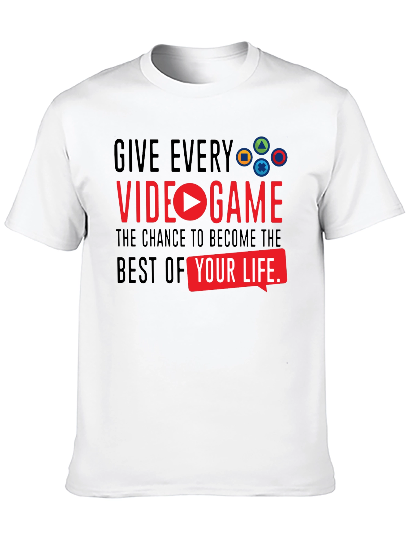 Gamers Choice: Video Game Life Black T-Shirt