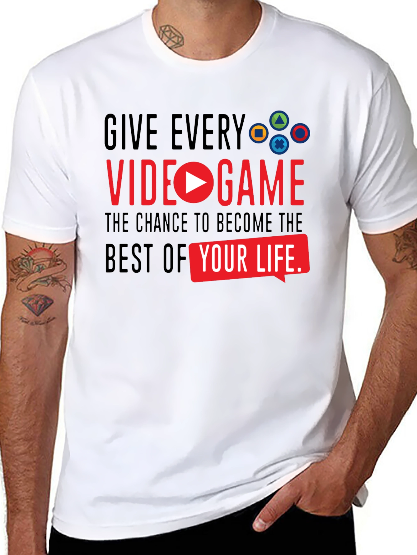 Gamers Choice: Video Game Life Black T-Shirt