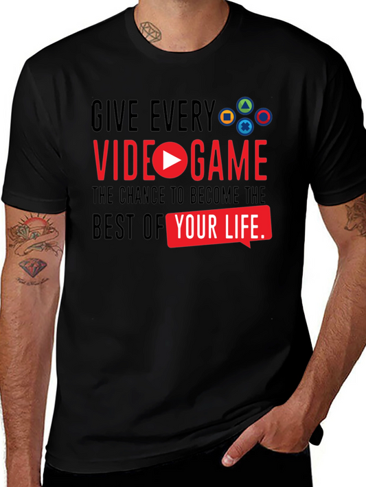 Gamers Choice: Video Game Life Black T-Shirt