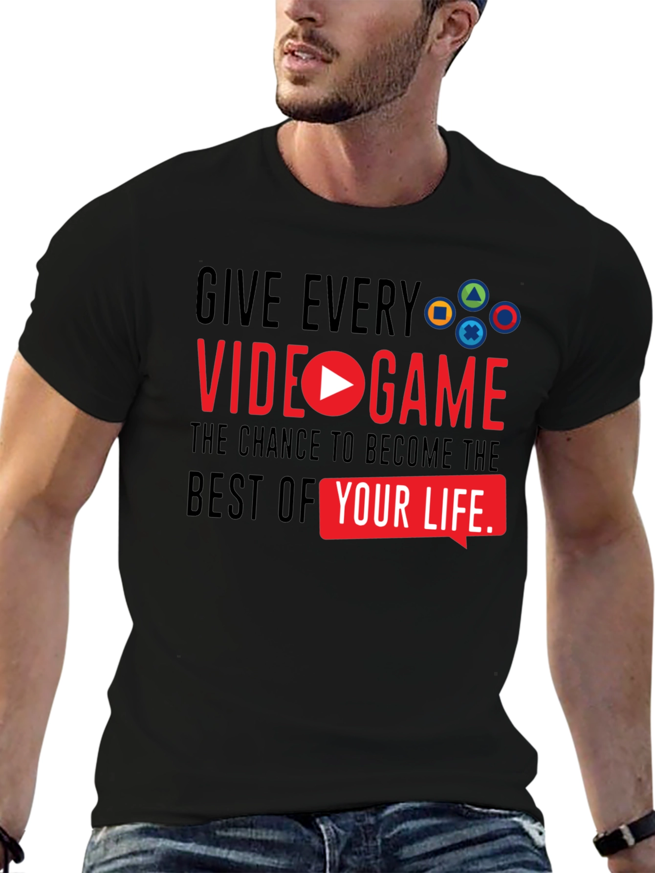 Gamers Choice: Video Game Life Black T-Shirt