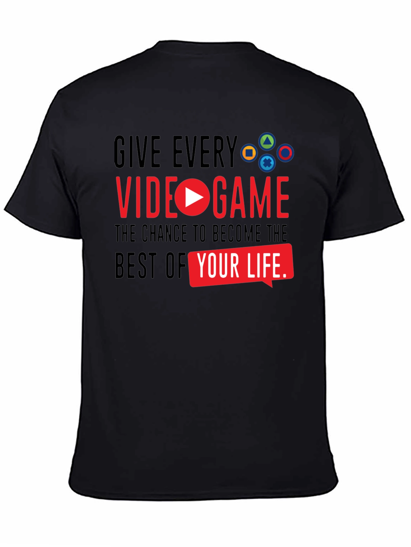 Gamers Choice: Video Game Life Black T-Shirt