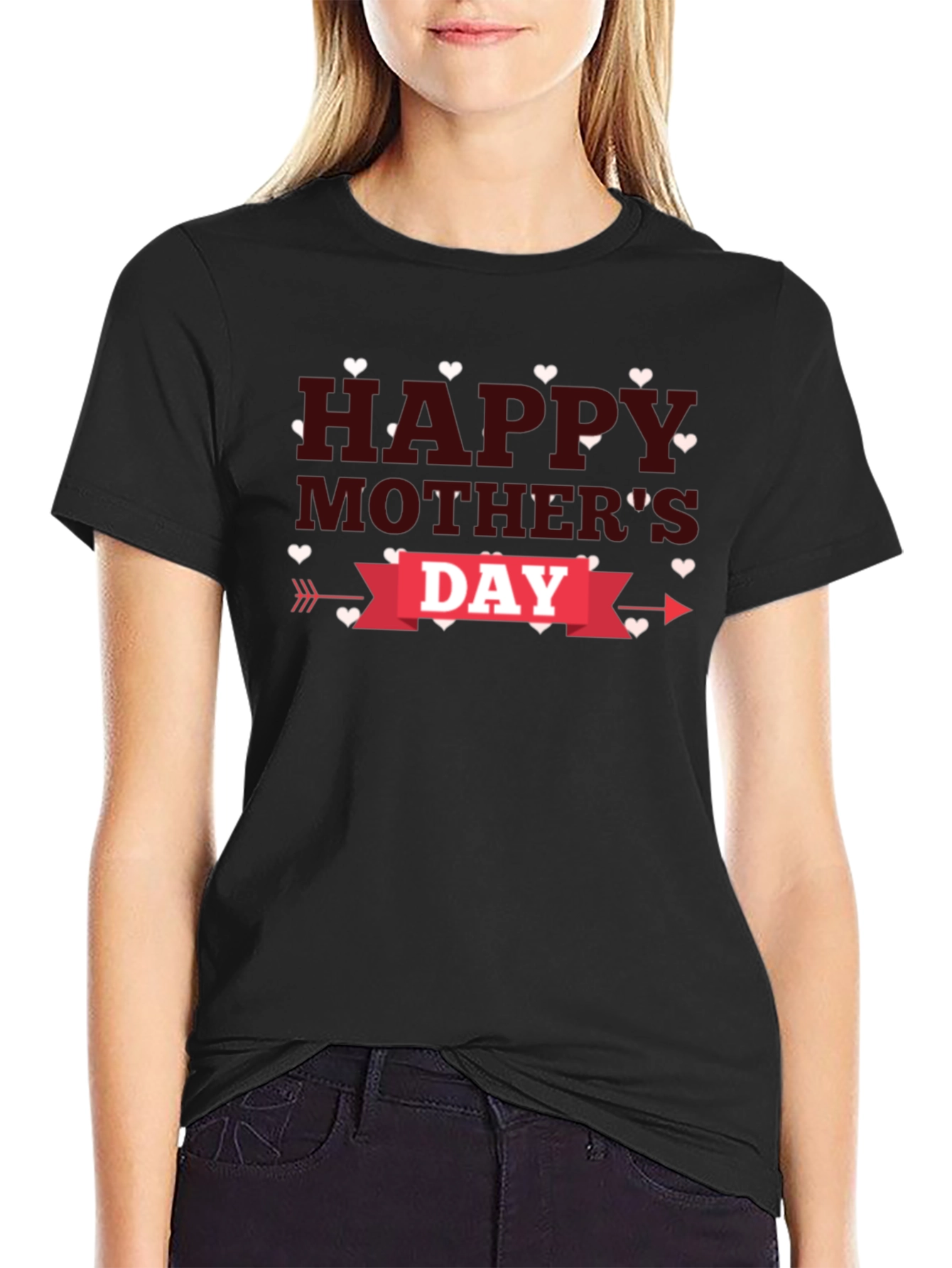 Happy Mothers Day T-Shirt - Heart Design