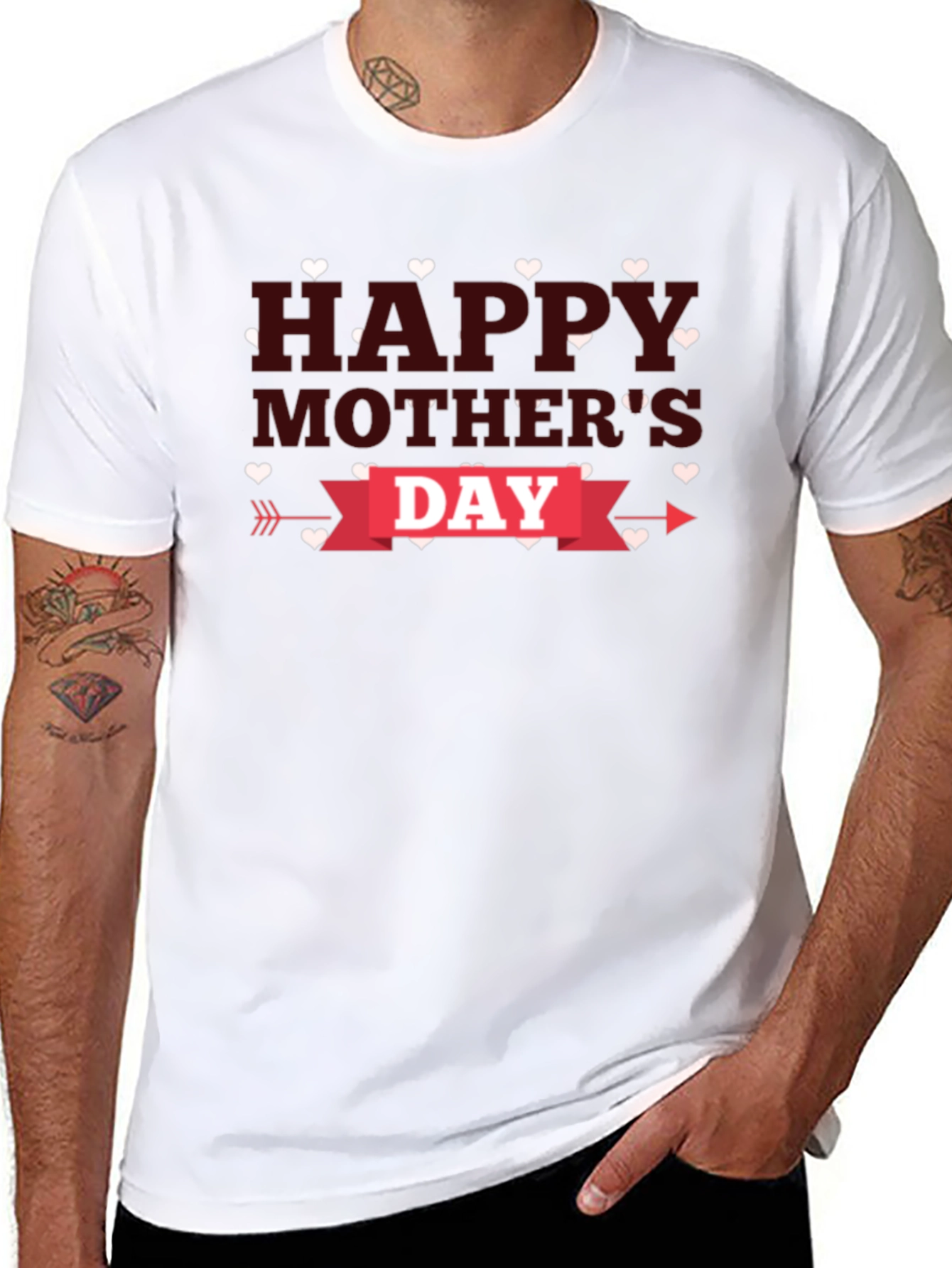 Happy Mothers Day T-Shirt - Heart Design