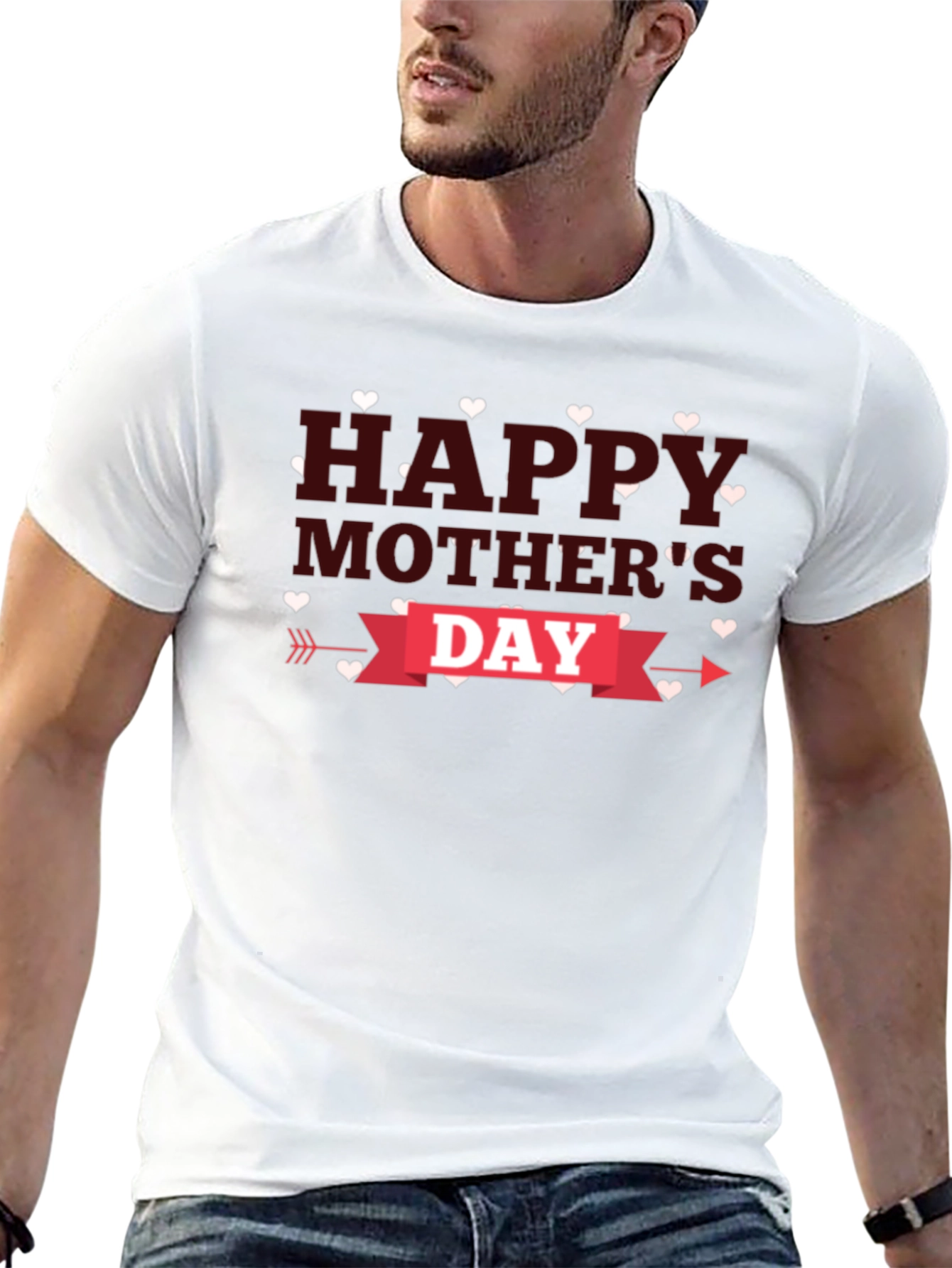 Happy Mothers Day T-Shirt - Heart Design