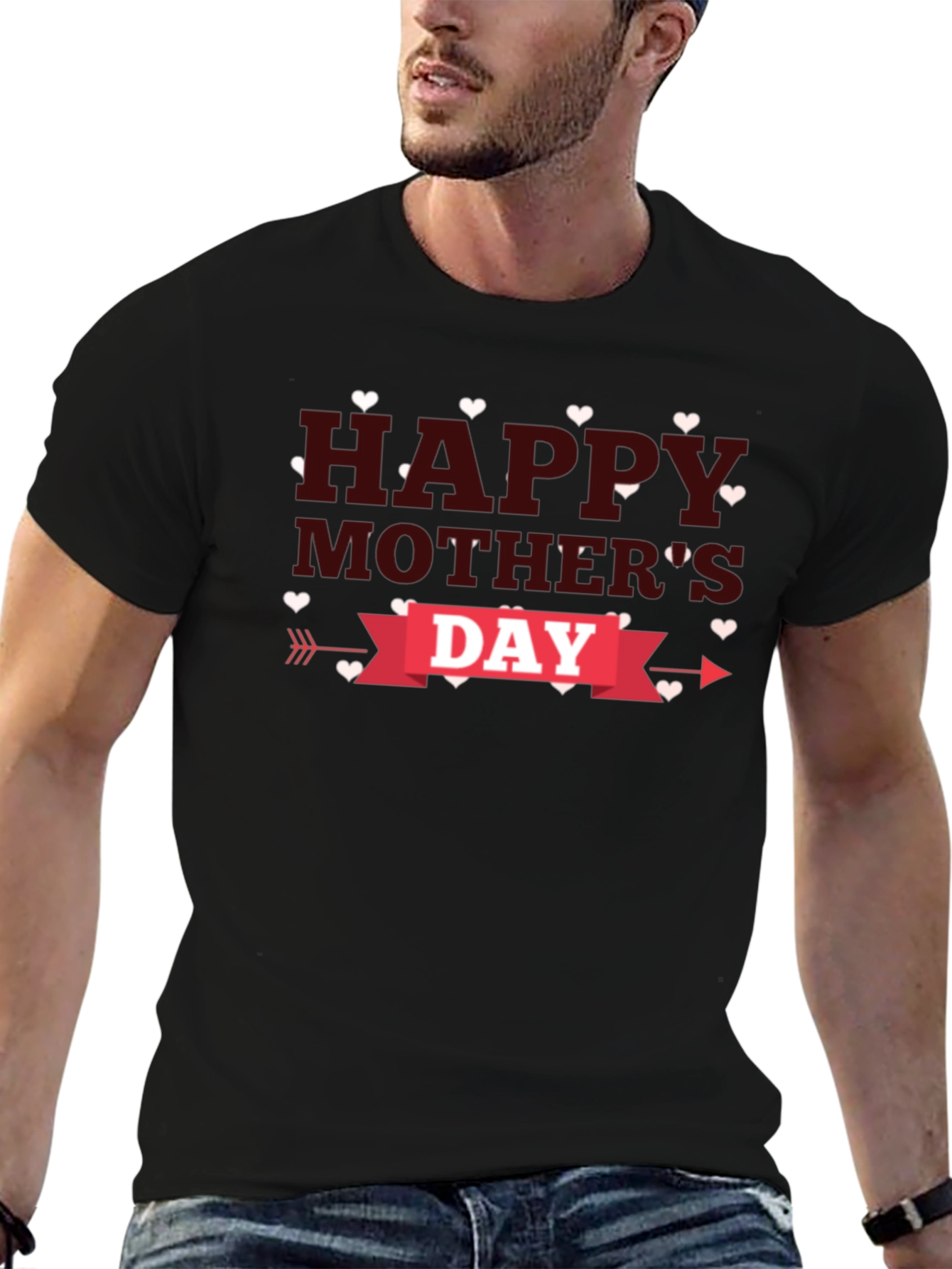 Happy Mothers Day T-Shirt - Heart Design