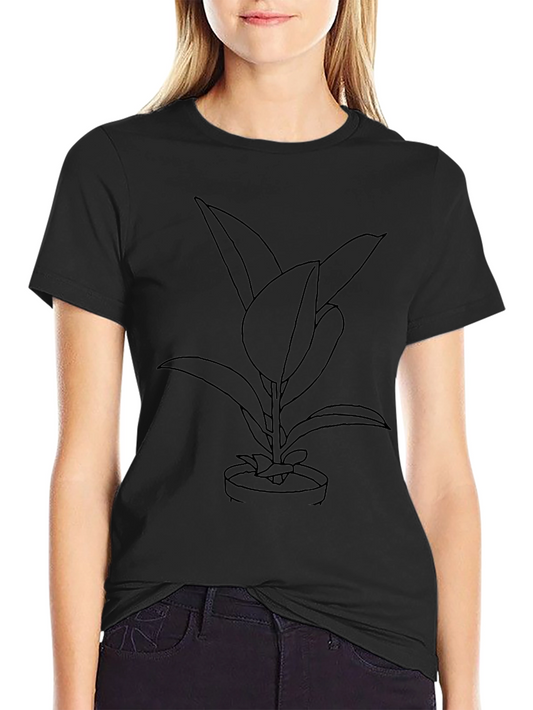Rubber Plant Graphic Tee - Stylish Casual Wear