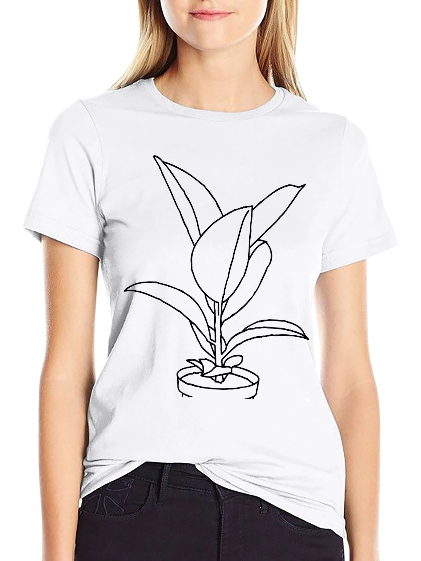 Rubber Plant Graphic Tee - Stylish Casual Wear