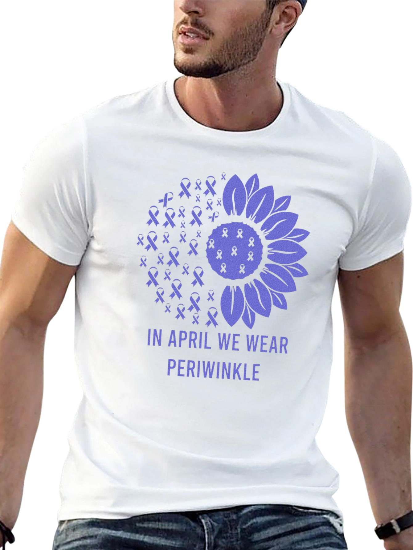 Periwinkle Awareness T-Shirt: In April We Wear