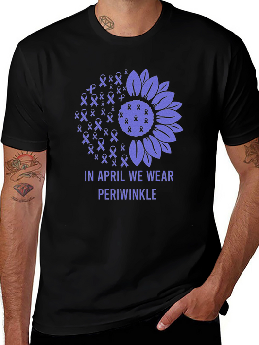 Periwinkle Awareness T-Shirt: In April We Wear